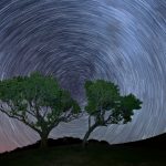 Star trails over Fanal.